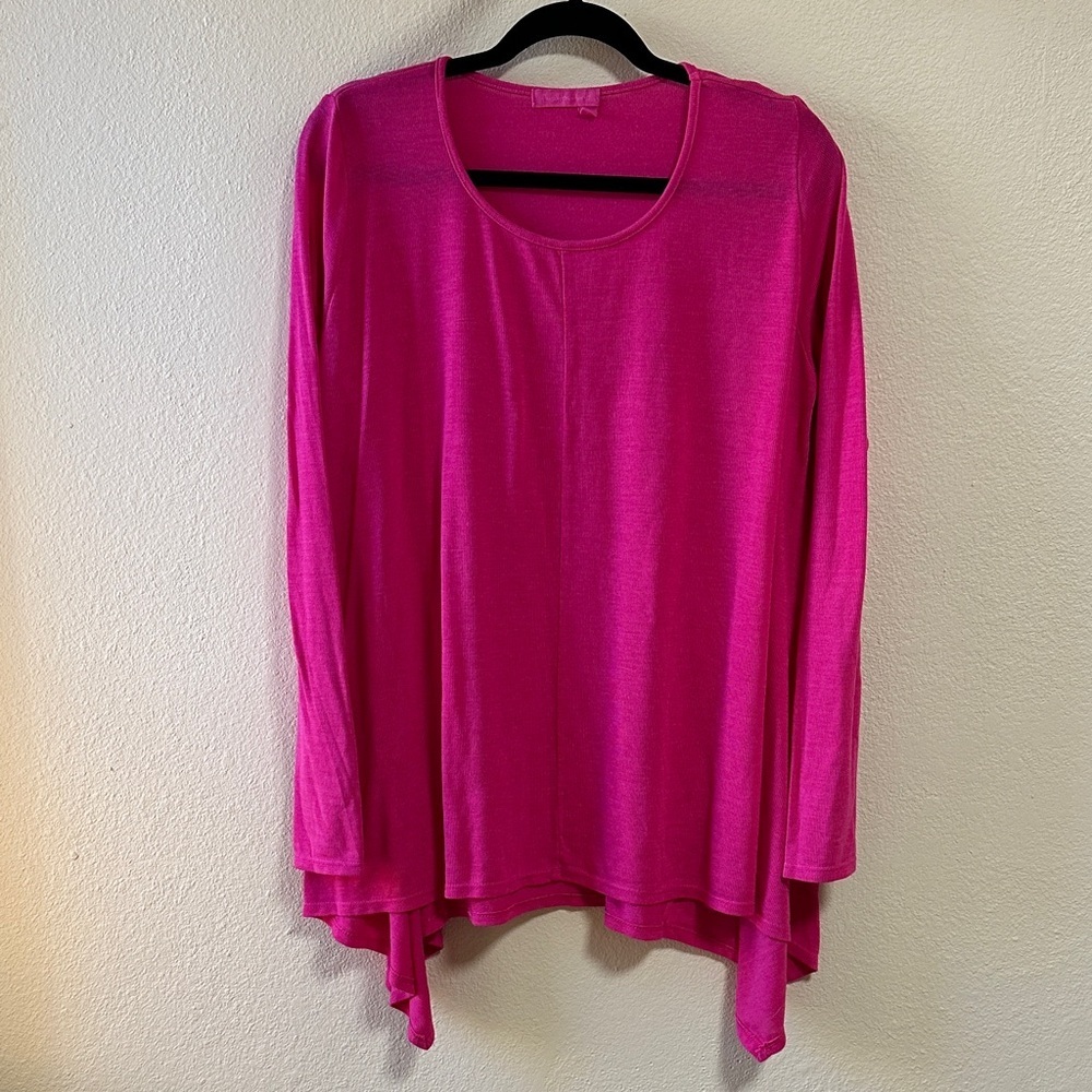 Fresh Produce Women's Pink Long Sleeve Top Size Medium